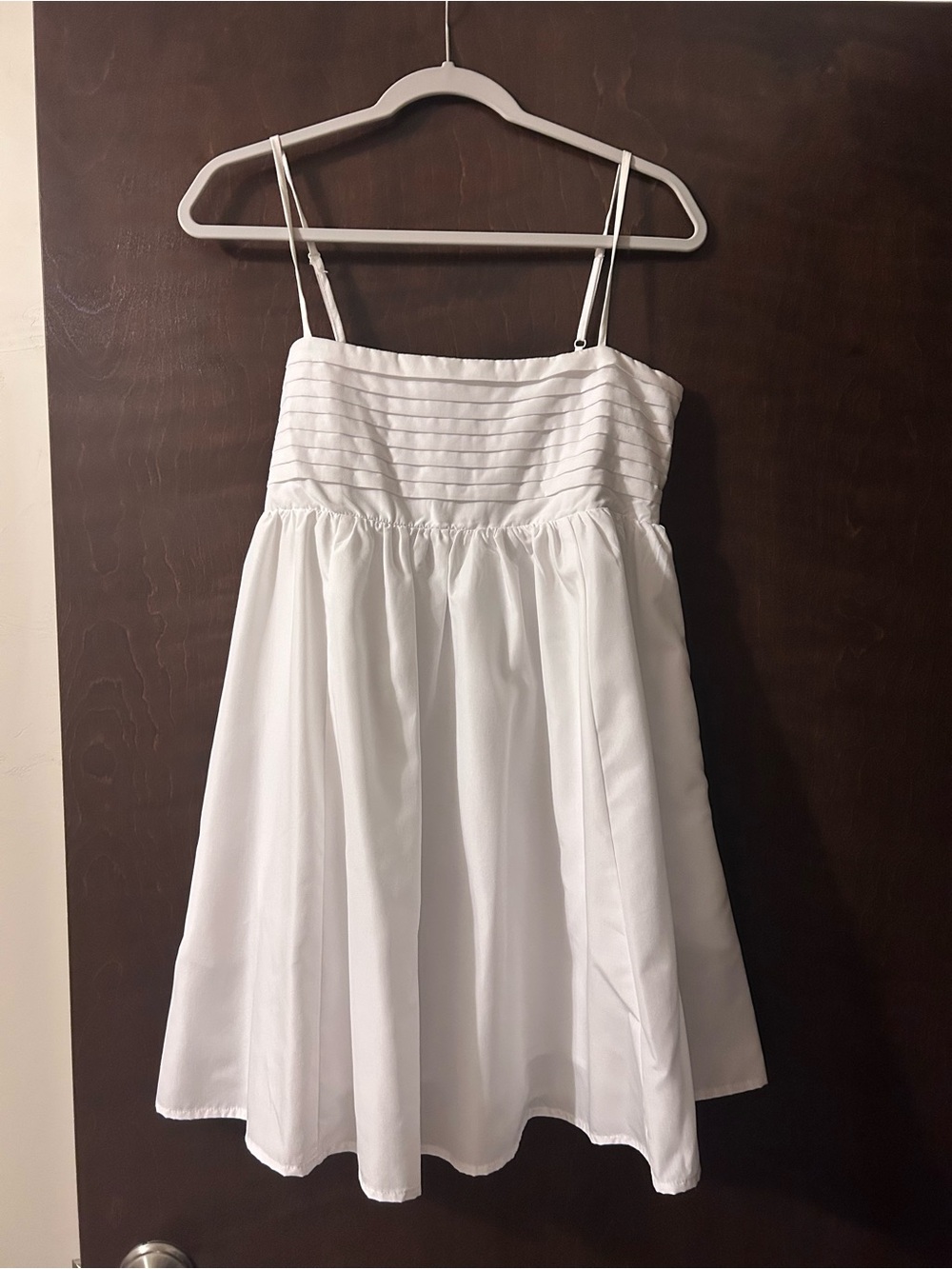 miami White Mini Sundress with Spaghetti Straps